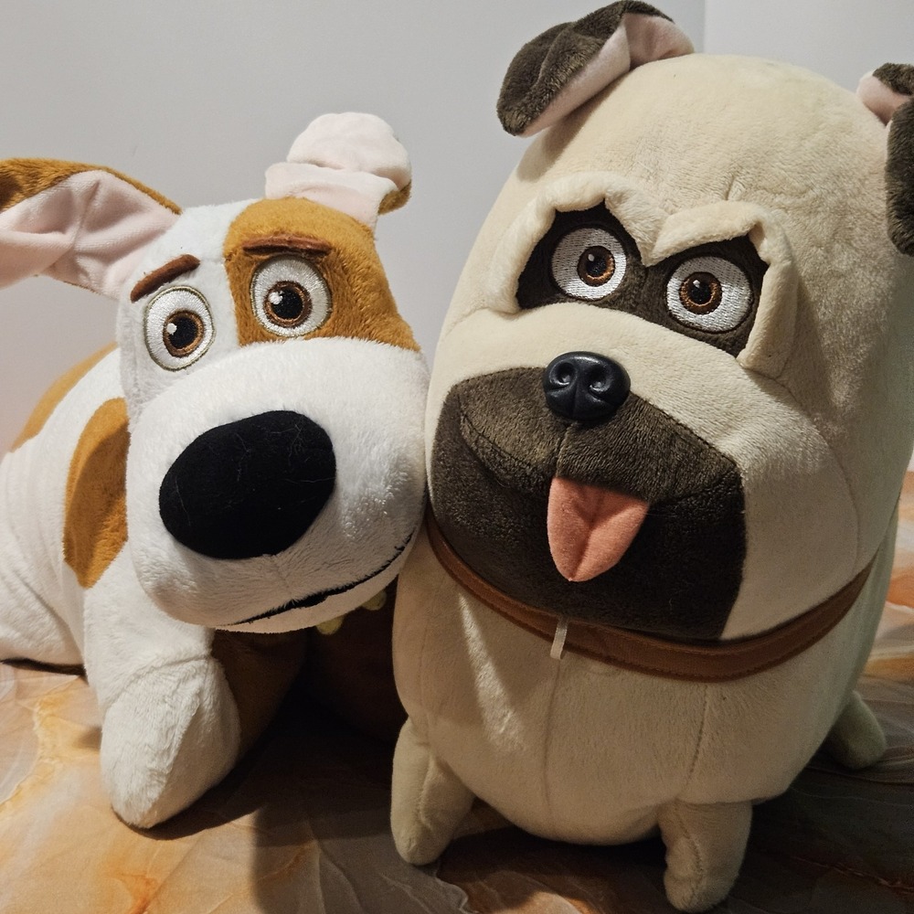 Secret Life of Pets Max Pillow Pet & Mel Plush Dog Lot of 2 Universal